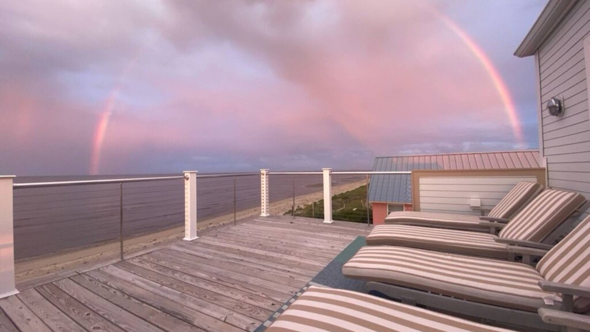 Prime Hook Beach House | Stunning, light-filled beachfront sanctuary with full views of Delaware Bay.