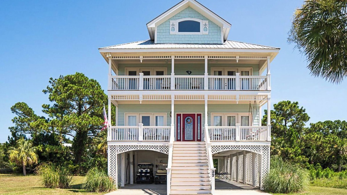 Oceanmarsh Subdivision House | Stunning Marsh Views, 2 Golf Carts Included, 2 Master Suites, expansive decks with ocean breeze