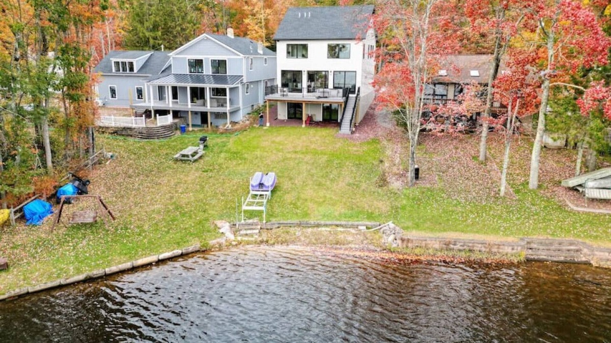 Penn Lake Park House | Stunning Newly Built Lakefront Home!