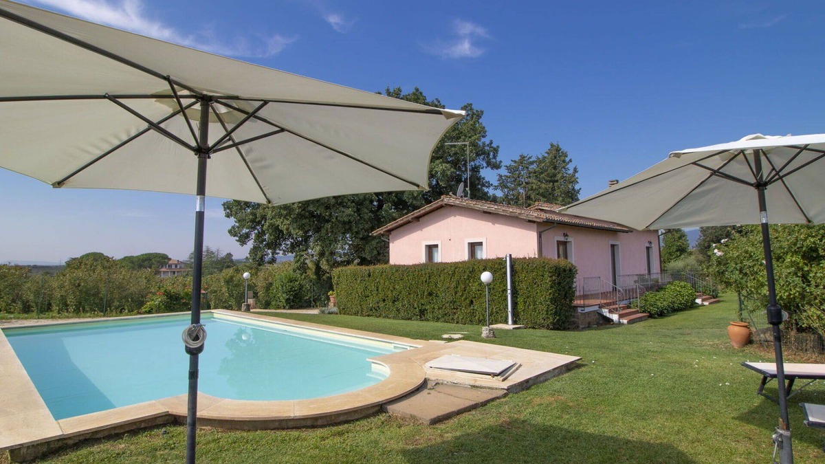 Corchiano Villa | Stunning private villa with private pool, WIFI, TV, terrace, pets allowed and panoramic view
