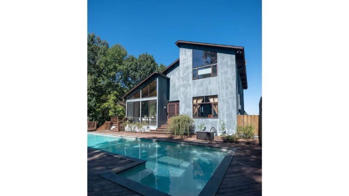 Fredericksburg House | Stunning Riverfront Home with Pool, Hot Tub & Kayaks