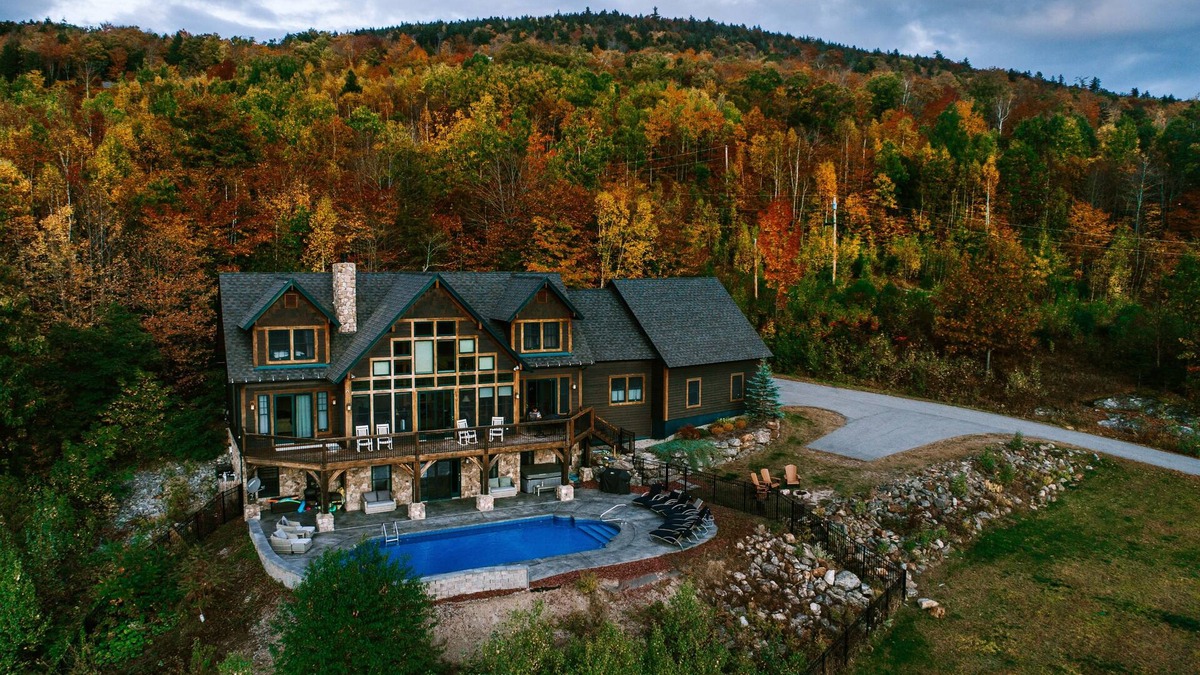 Sunday River Area House | Stunning views, luxurious home, heated pool, hot tub, games