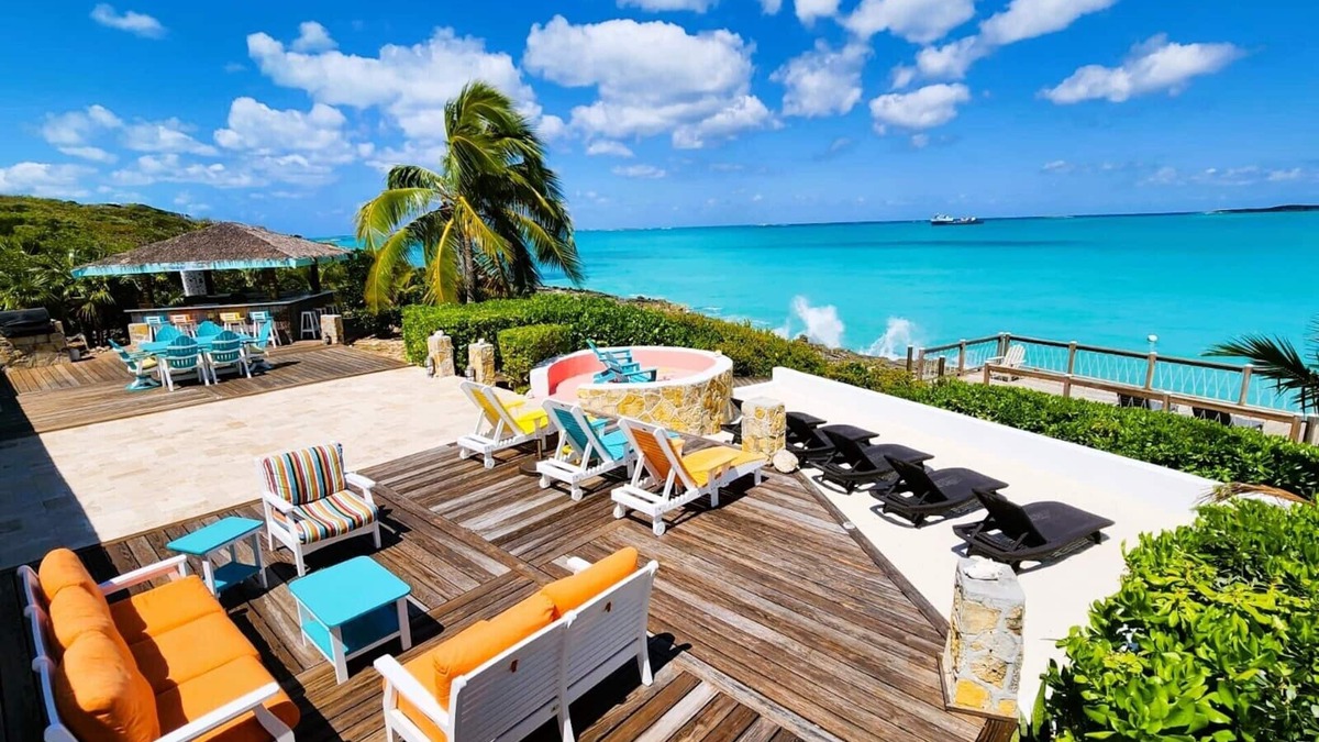 Great Exuma Villa | Stunning Waterfront and Tiki Bar - Paradise Found Villa- HGTV Bahamas Life!