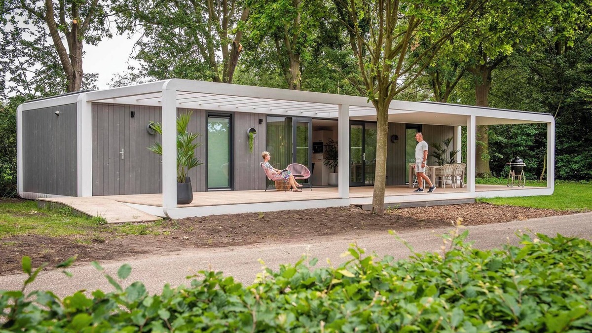 Maasbree House | Stylish and compact hideaway for two with private terrace and large windows, surrounded by forest in North Limburg.