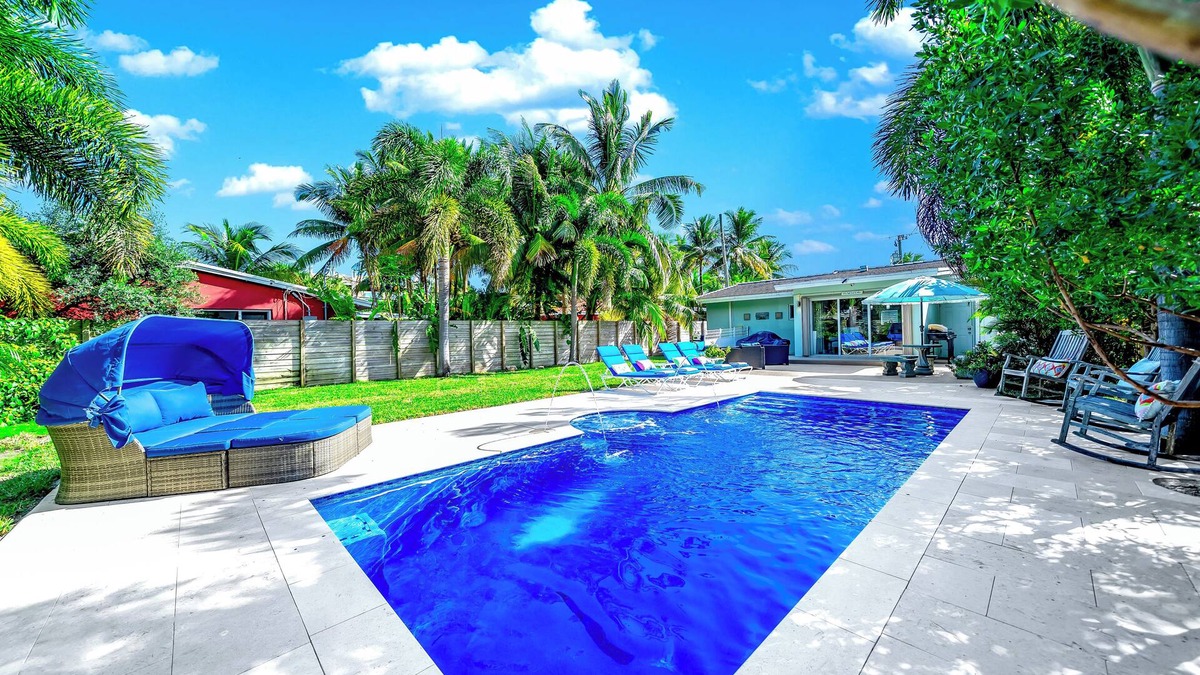 Deerfield Beach House | Stylish Beach Home Near Boca with Pool, Golf Cart, Bikes