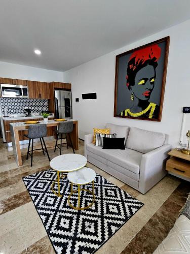 Gonzalo Guerrero Apartment | Stylish Condo with Roof top Ocean views near Mamitas Beach and 5th AVE