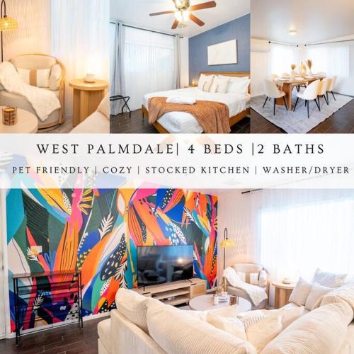Palmdale House | Stylish Cozy, Aesthetic, Stocked Kitchen, and Pet Friendly
