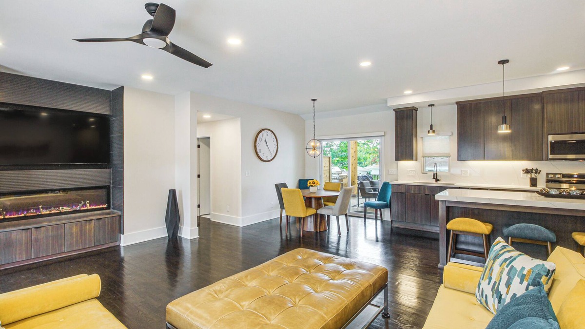 Lenexa House | Stylish & Modern Lenexa Haven w/Fire Pit & Deck!