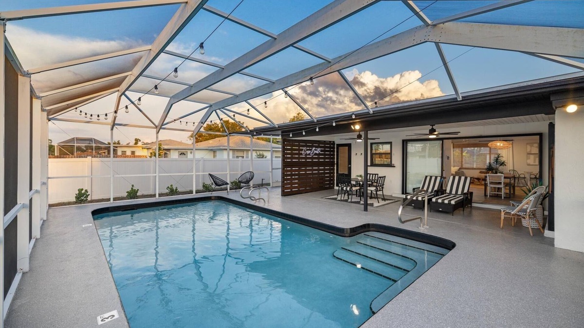 Port Charlotte - Charlotte Harbor House | Stylish retreat with Heated Saltwater Pool Beautiful home near Charlotte Harbor!