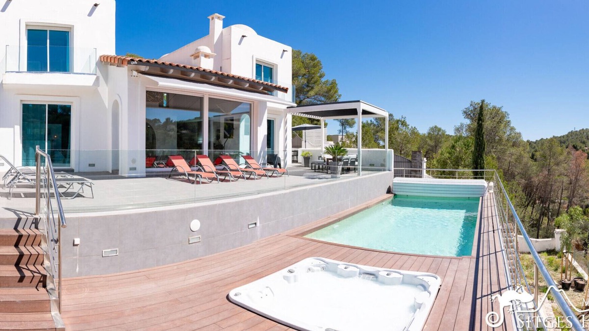 Olivella Villa | Stylish Villa Ibiza with Private Pool and Jacuzzi and calming views