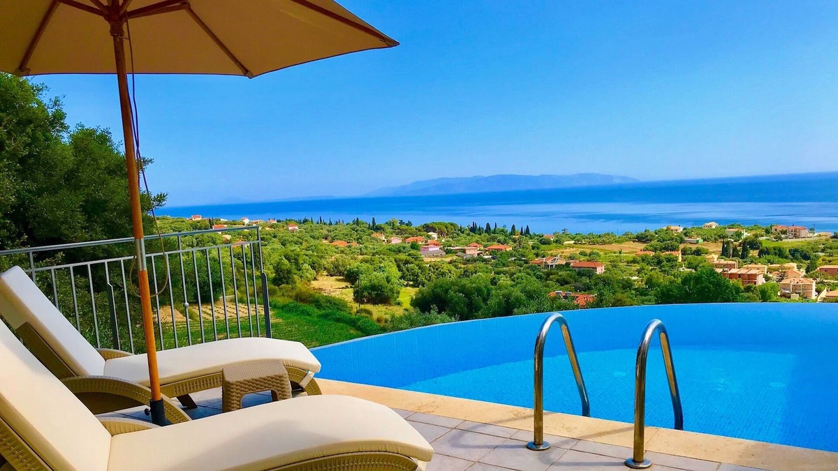 Trapezaki Villa | Stylish Villa with Stunning Panoramic Sea Views & Private Pool