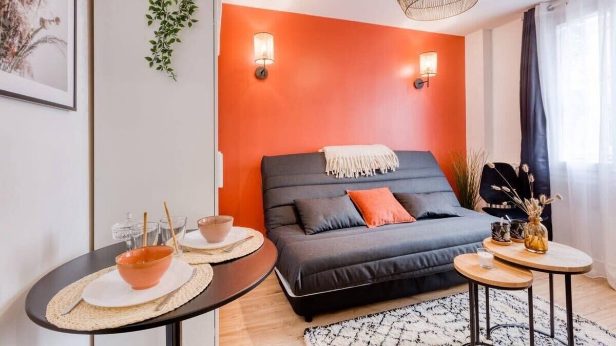 Les Hautes Noues Apartment | Sublime studio centre-ville rénové 2 pers wifi