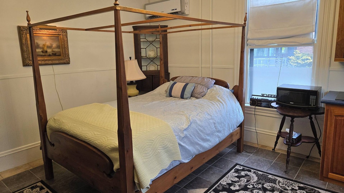 Queens Apartment | Suite B Downtown Liverpool studio apartment with WiFi and AC ; pet friendly