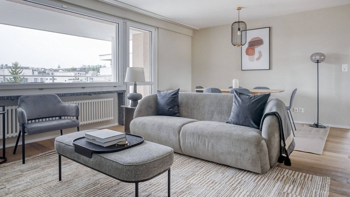 Kloten Apartment | Sunny Kloten 4.5 Room w/ Storage & W/D, 3 min to Market, by Blueground