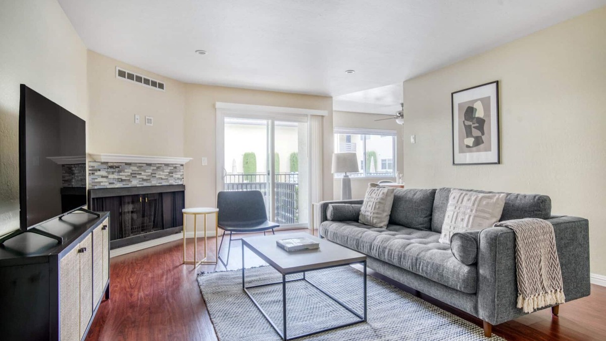 Edgewood Park Apartment | Sunny Redwood City 2BR w/Pool, W/D, Parking, near WF + TJ, by Blueground