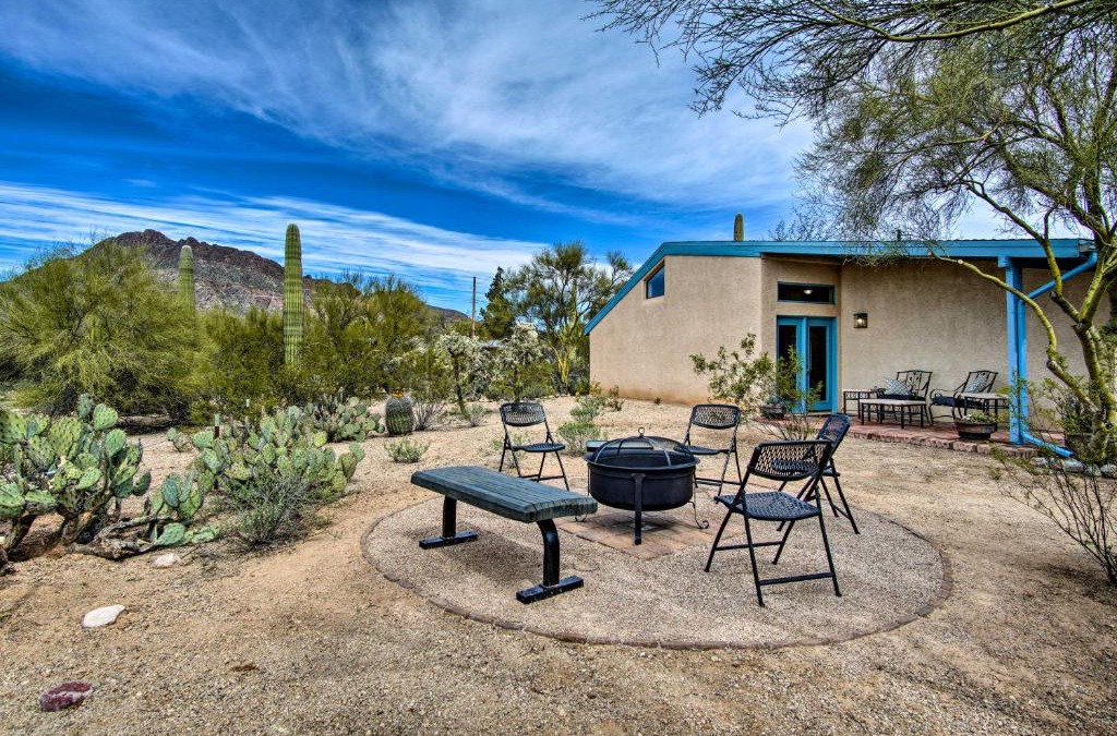 Tucson Estates House | Sunny Tucson Home with Patios on 5 Acres!