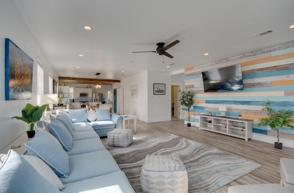 Waveland House | Sunny Waveland Home Rental with Pool Walk to Beach!