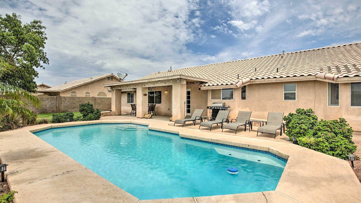 Yuma Cottage | Sunny Yuma Retreat w/Private Pool & Grill!