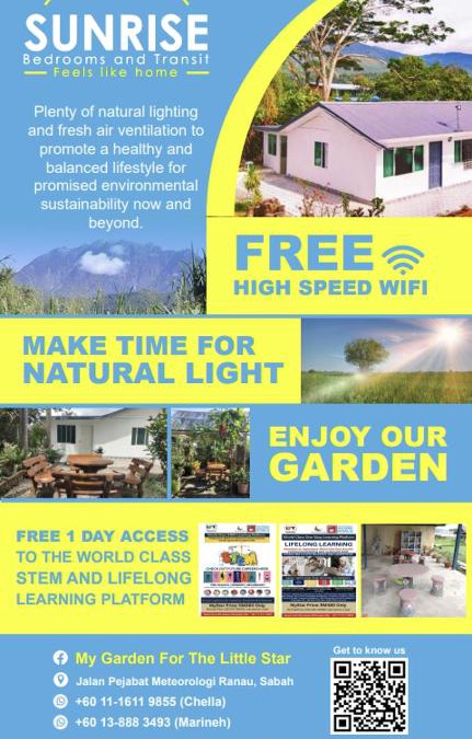 Ranau House | Sunrise Bedrooms and Transit