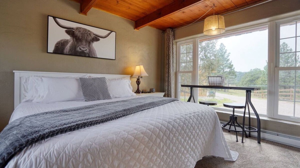 Hot Springs Cabin | Sunrise Cabin at Highland Meadows - King Bed and Views
