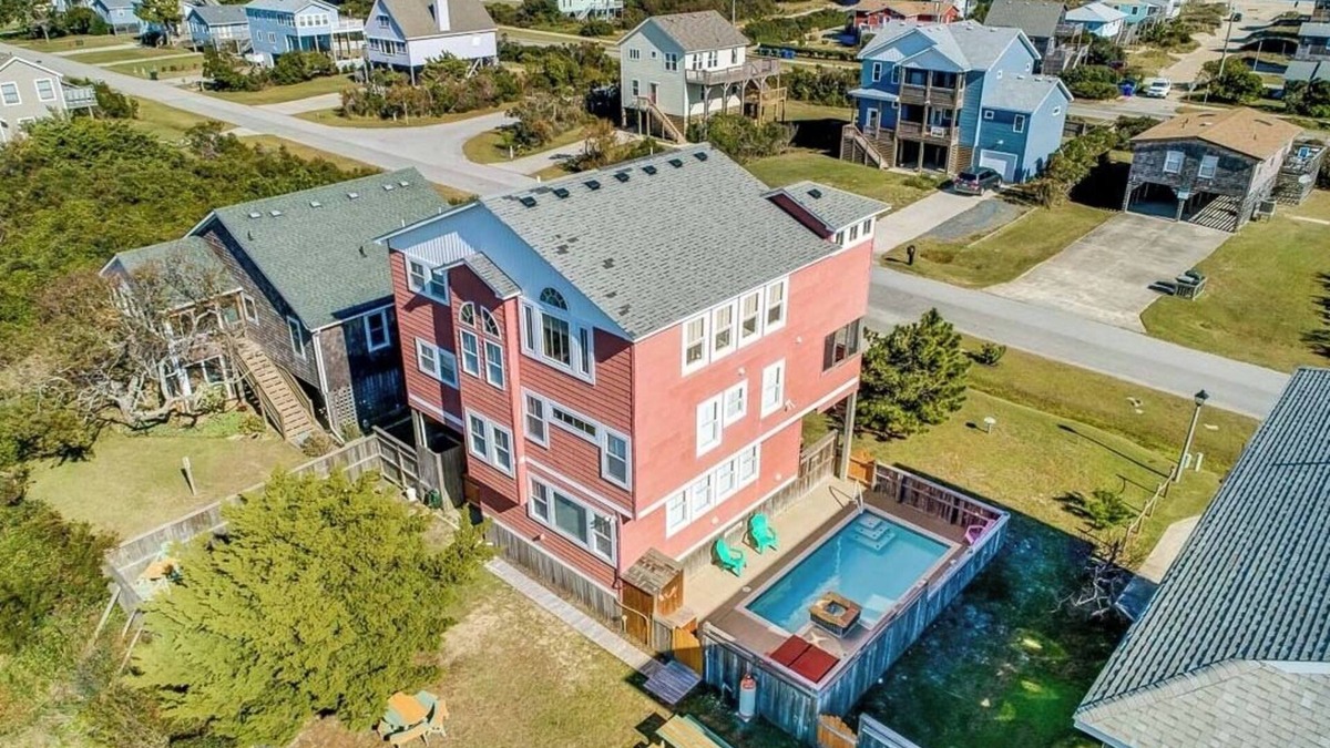 South Nags Head House | Sunset Hideaway | 940 ft from the beach | Private Pool, Hot Tub