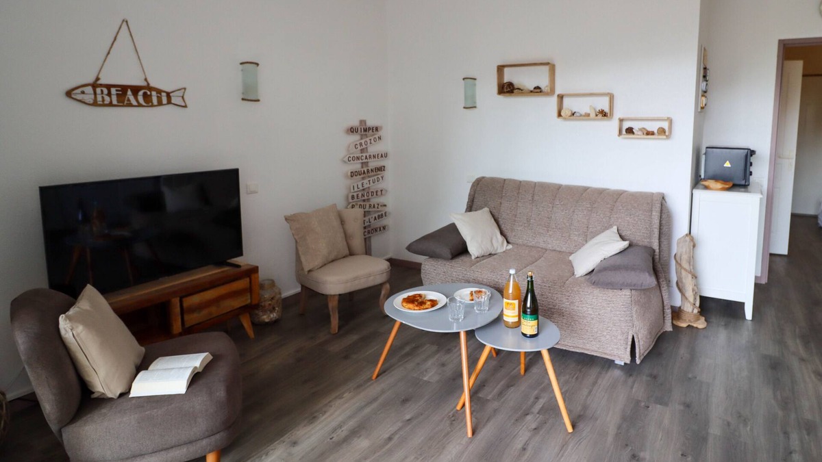 Treboul Apartment | ♡Superb T2 flat sea view Tréboul Douarnenez ♡3 stars