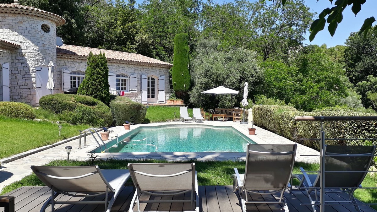 Gairaut Villa | Superb villa sun swimming pool, quiet garden and sea view on the heights of Nice