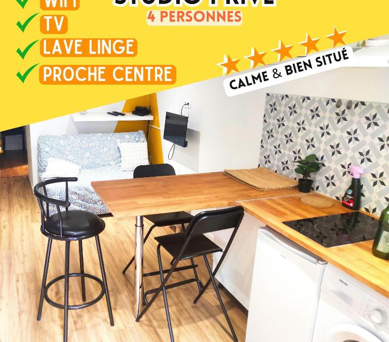 Pamiers Apartment | SUPERBE Studio avec coin nuit TOUT EQUIPE !