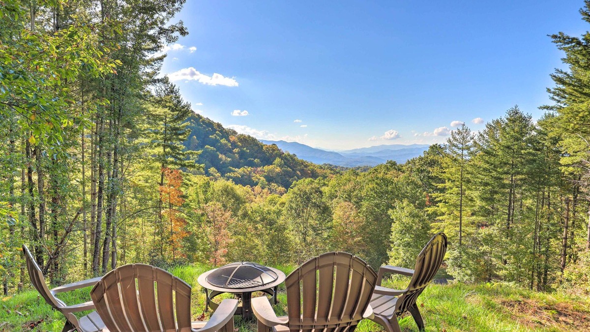 Whittier Cabin | Sweeping Smoky Mountain Views: ‘Bella Vista' Cabin