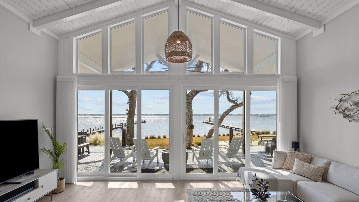 Newport Ski Chalet | Swept Away, waterfront, live oak paradise for your family get-away