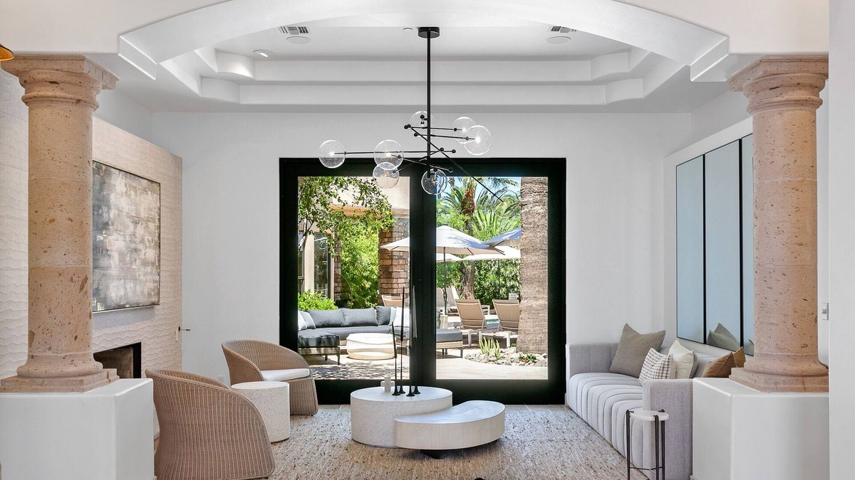 Central Scottsdale House | SWSS Hidden Palm: Luxe 8-bedroom retreat w/golf sim, wellness room. Perfect for corporate getawa.