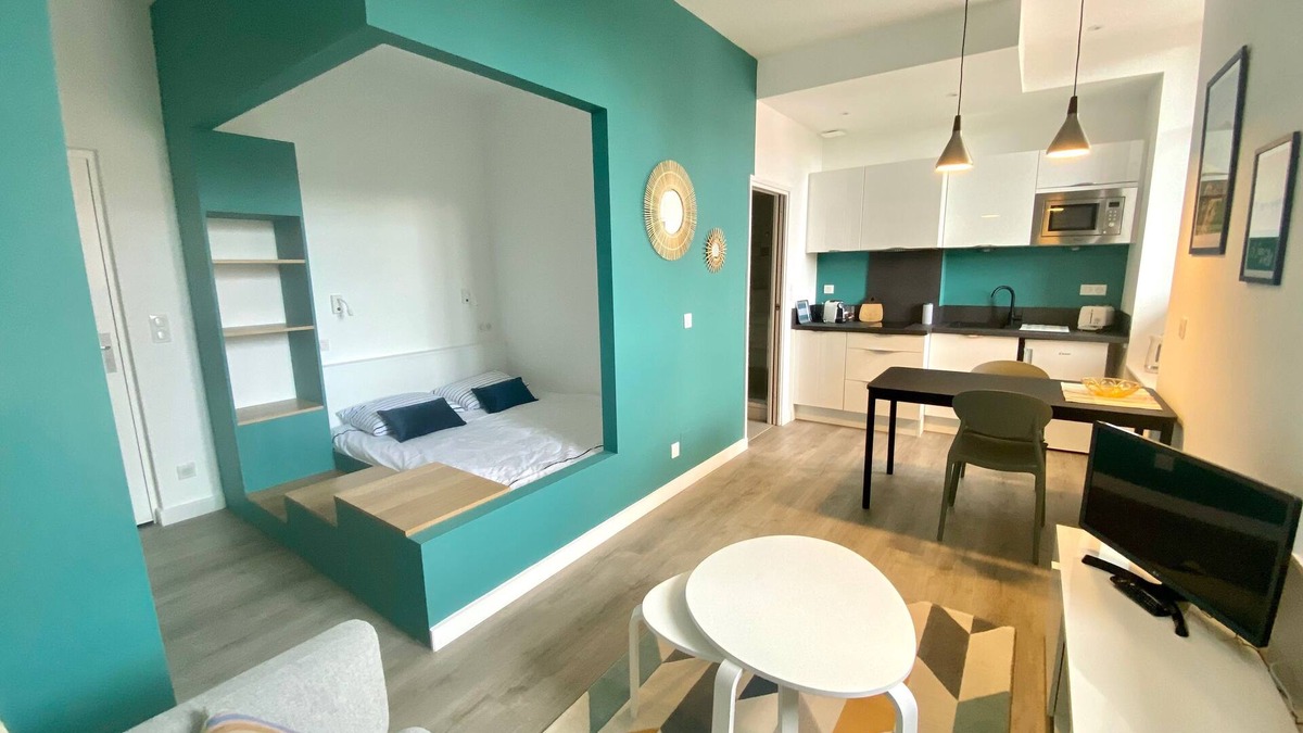 Saint-Jean-de-Luz City Center Apartment | T1 Town center all on foot classified 3rd private parking lot