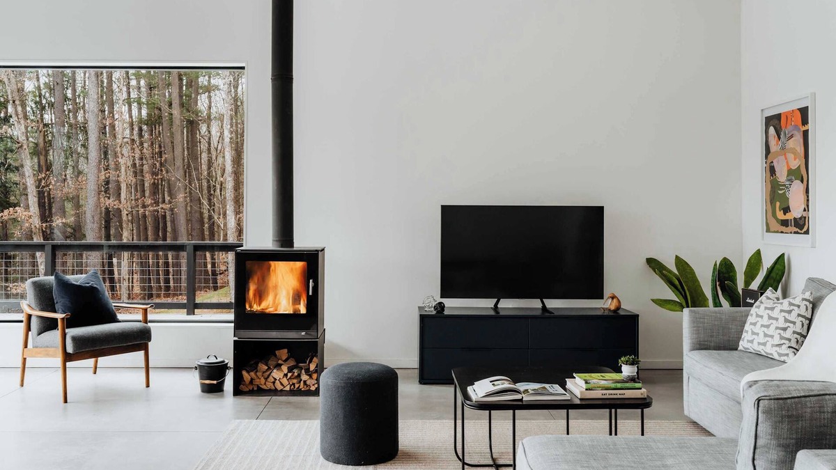 Beach Lake House | Tamarack House - Chic Modern near Narrowsburg