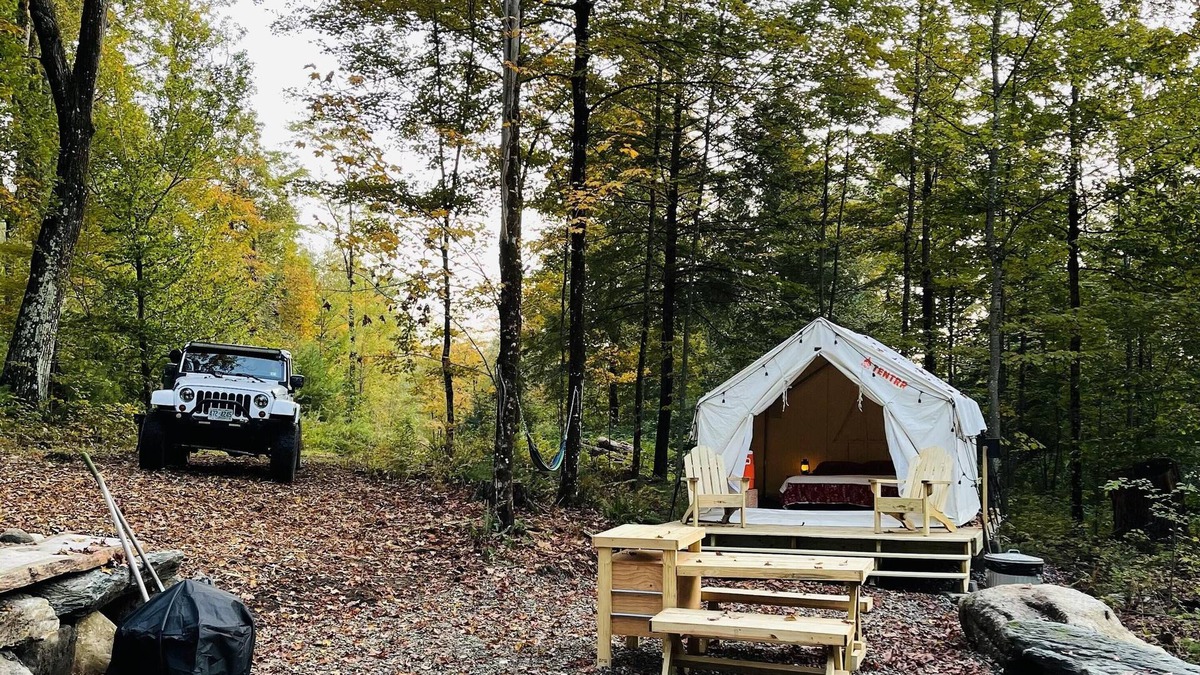 Claremont RV Rental | Tentrr Signature Site - Tranquility Plateau Signature Site