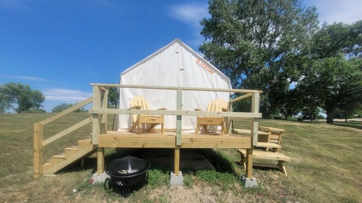 Loup City RV Rental | Tentrr State Park Site - Nebraska Sherman SRA – Redwood Lakeview E – Single Ca