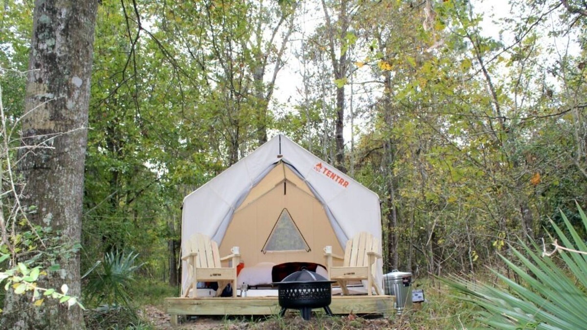 Mandeville RV Rental | Tentrr State Park Site - Louisiana Fontainebleau State Park - Pond View G - Sing