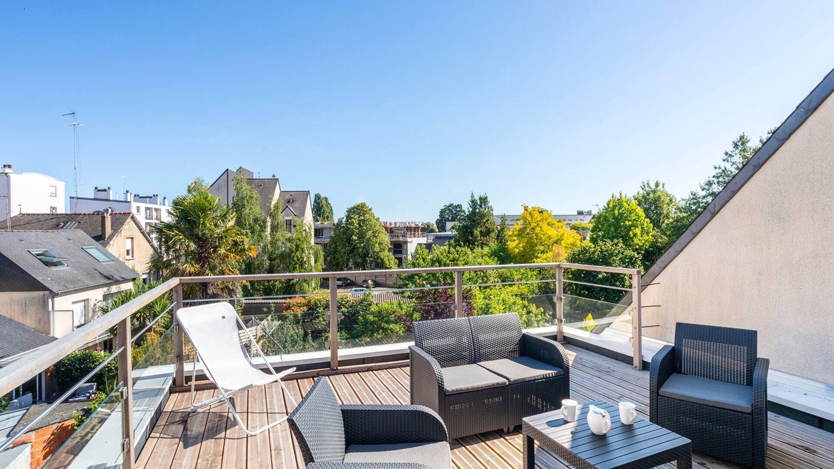 Nord-Saint-Martin Apartment | Teranga - Studio avec grande terrasse dans Rennes