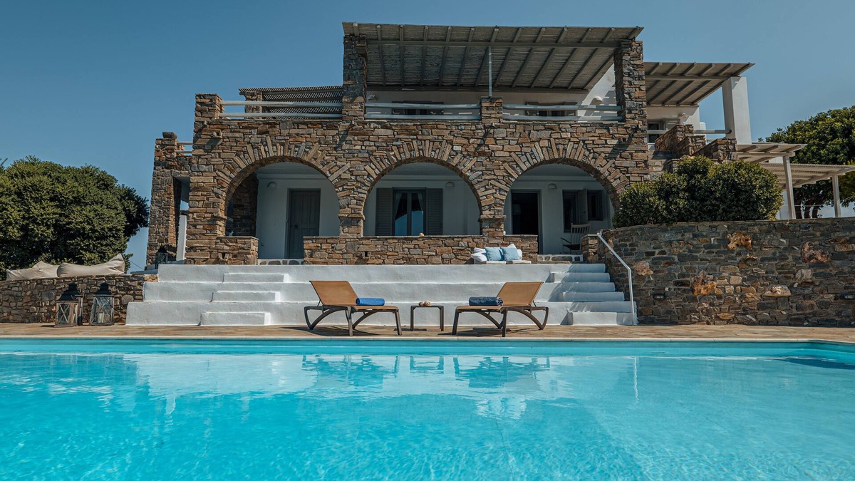 Parasporos Villa | TERRA retreat in Paros, with prIvate pool, stunning sea view, near sandy beaches
