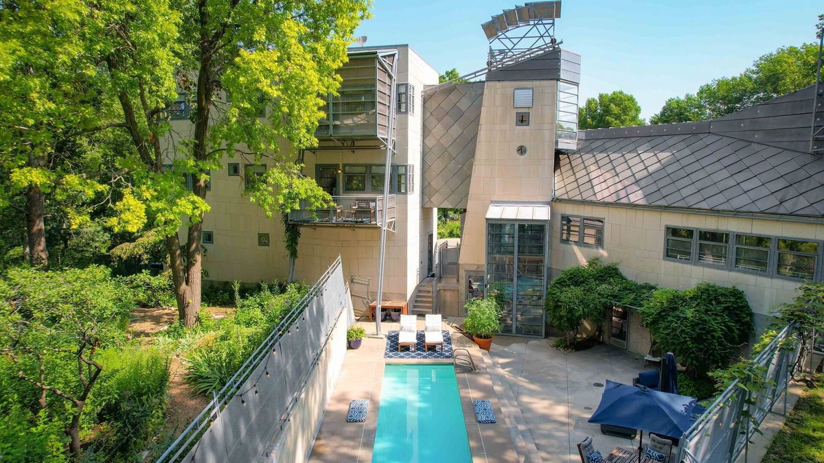 Lawrence House | The Architect’s Modern Castle with Heated Pool and Expansive Private Patio