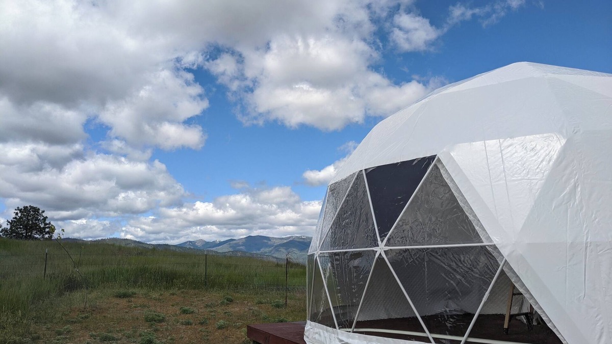 Plains RV Rental | The Bigfoot Dome with spectacular views in charming Plains, Montana.