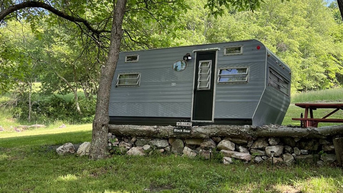 Gap Mills RV Rental | The Black Bear Vintage Camper