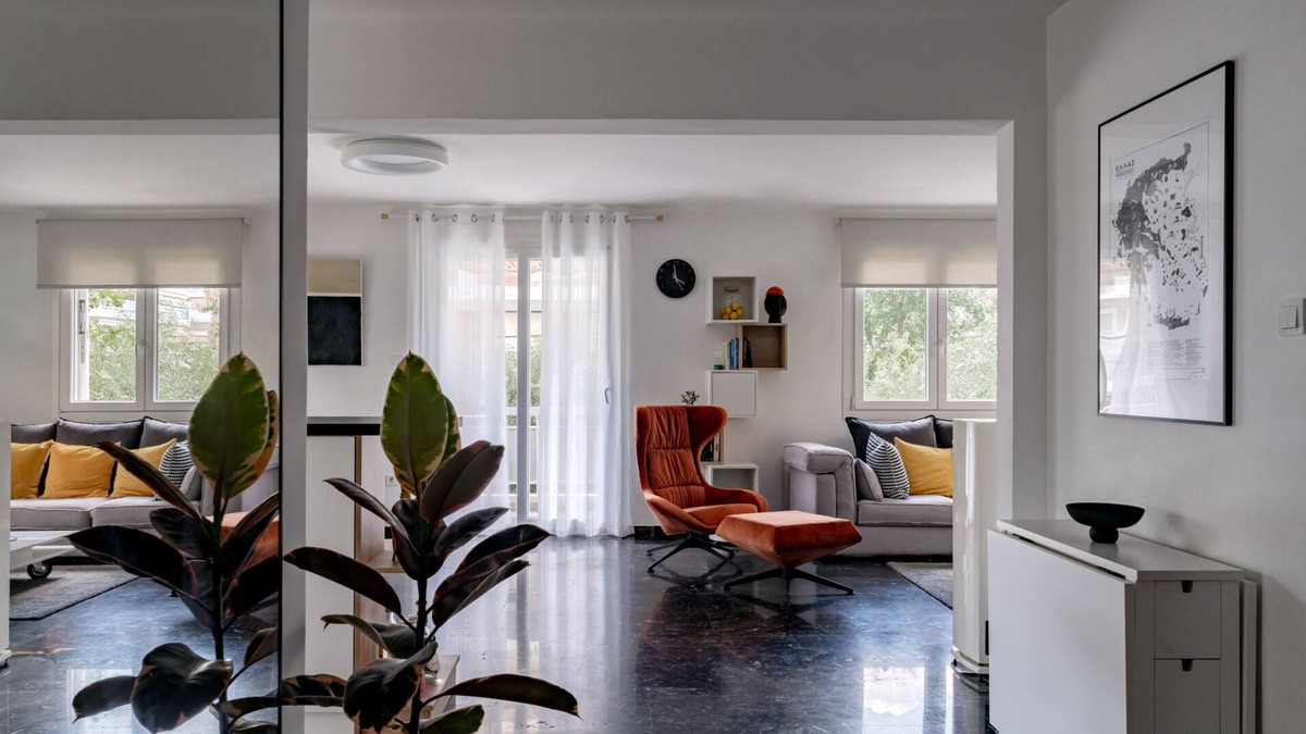Palaio Faliro Apartment | The Black Marble - Sea View/2BR/1,5BA