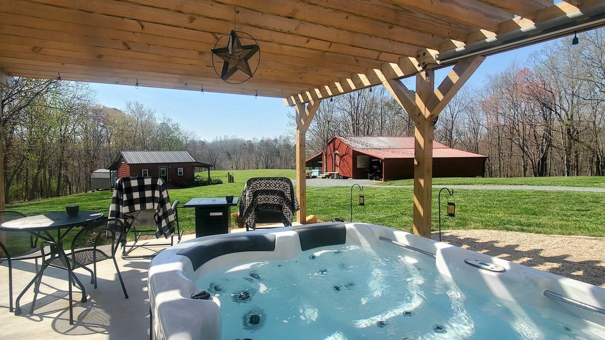 King Cabin | The Cabin - It's Get Cozy Time! The Hot Tub is Ready!