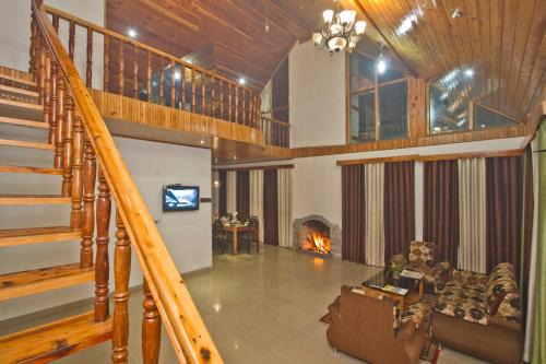 Manali Apartment | The Cedar Cottages & Independent Villa & Kitchenette Fireplace Tandoor & BBQ