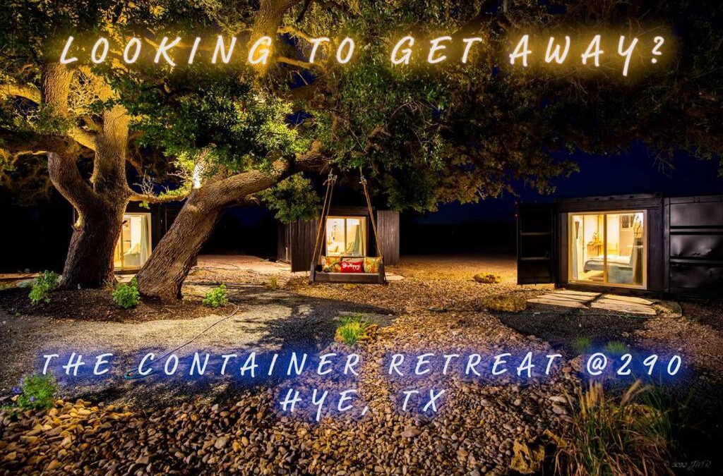 Johnson City House | The Container Retreat @ 290 Wine Trail #7 Groups welcome!