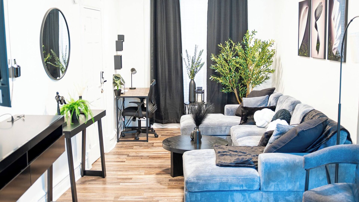 Reading Apartment | The Cozy Grey Haven 1BR Apartment in Reading.
