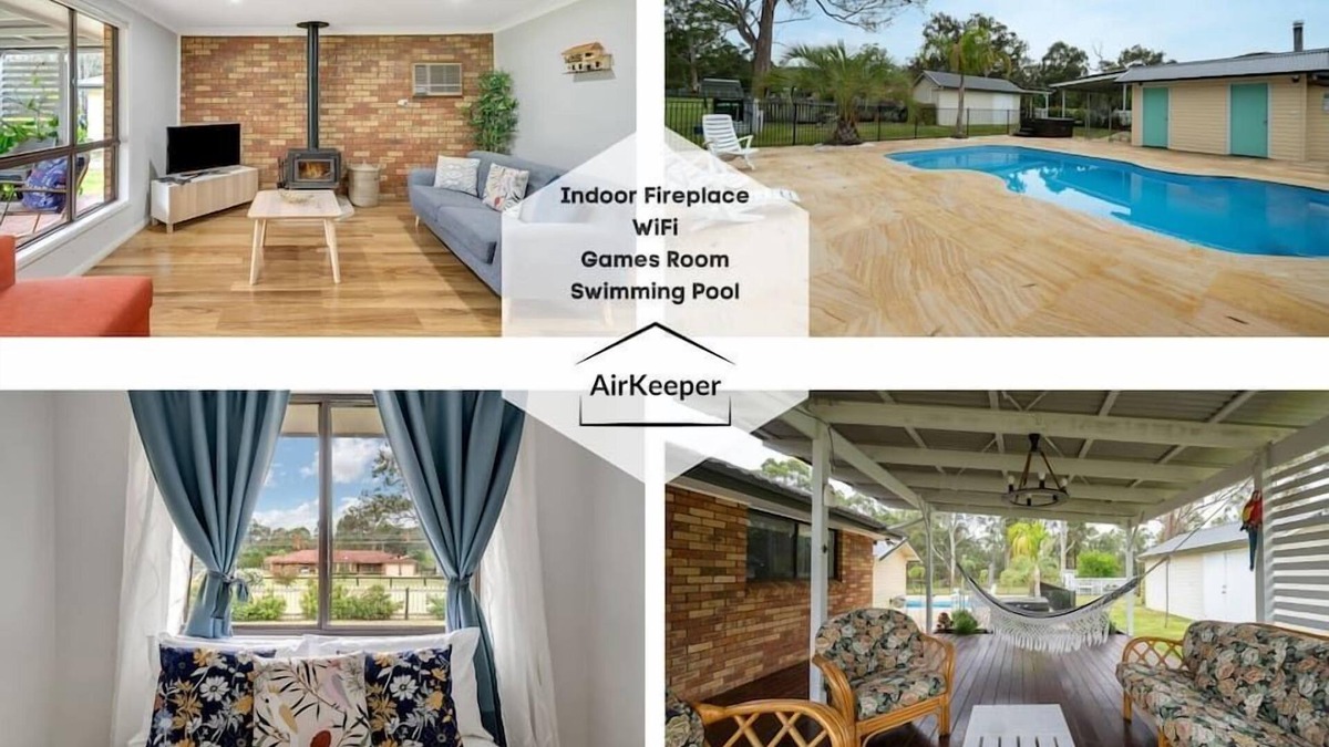 Ellalong House | The Great Escape, Country Home / Pool / Games Room