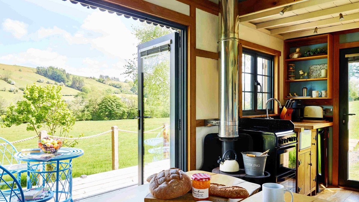 Trecastle Cabin | The Mallard Shepherd's Hut with Hot Tub