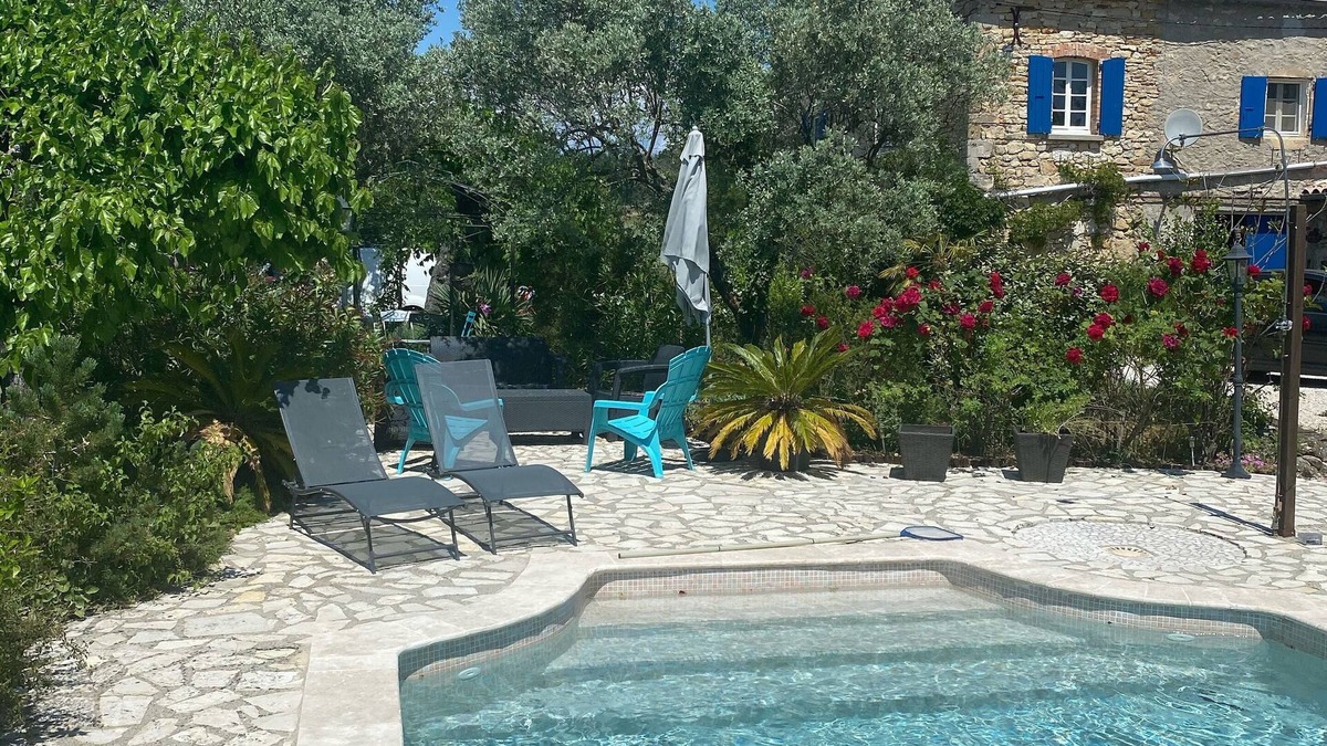 Salavas Other | The Mas du Bueysse gîte and its swimming pool surrounded by 2 hectares of greenery.