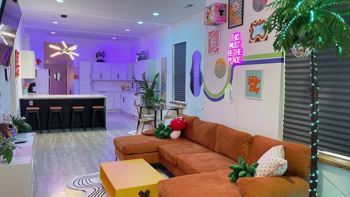 Central Gardens House | The Neon Nest: Retro Chic 4BR Home in Cooper Young